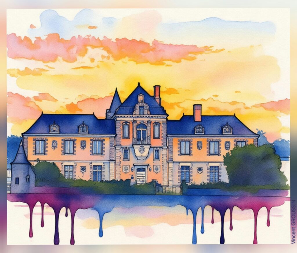 Château de Chassay en Aquarelle numérique